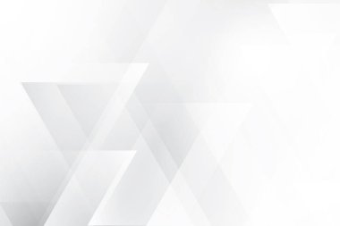Soyut beyaz ve gri renkli, geometrik şekilli modern tasarım çizgili arka plan. Vektör illüstrasyonu.