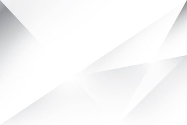 Soyut beyaz ve gri renkli, geometrik şekilli modern tasarım çizgili arka plan. Vektör illüstrasyonu.