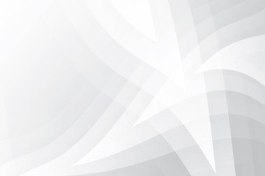 Soyut beyaz ve gri renkli, geometrik şekilli modern tasarım çizgili arka plan. Vektör illüstrasyonu.