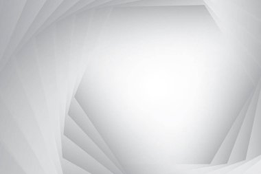 Soyut beyaz ve gri renkli, geometrik şekilli modern tasarım çizgili arka plan. Vektör illüstrasyonu.