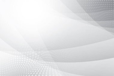 Soyut beyaz ve gri renkli, geometrik şekilli modern tasarım çizgili arka plan. Vektör illüstrasyonu.