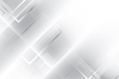 Soyut beyaz ve gri renkli, geometrik şekilli modern tasarım çizgili arka plan. Vektör illüstrasyonu.