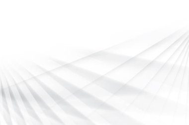 Soyut beyaz ve gri renkli, geometrik şekilli modern tasarım çizgili arka plan. Vektör illüstrasyonu.