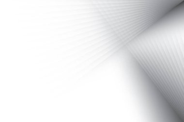 Soyut beyaz ve gri renkli, geometrik şekilli modern tasarım çizgili arka plan. Vektör illüstrasyonu.