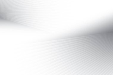 Soyut beyaz ve gri renkli, geometrik şekilli modern tasarım çizgili arka plan. Vektör illüstrasyonu.