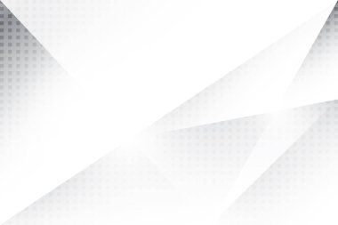 Soyut beyaz ve gri renkli, geometrik şekilli modern tasarım çizgili arka plan. Vektör illüstrasyonu.