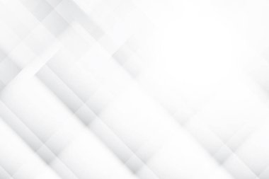 Soyut beyaz ve gri renkli, geometrik şekilli modern tasarım çizgili arka plan. Vektör illüstrasyonu.