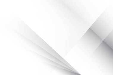 Soyut beyaz ve gri renkli, geometrik şekilli modern tasarım çizgili arka plan. Vektör illüstrasyonu.