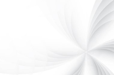 Soyut beyaz ve gri renkli, geometrik şekilli modern tasarım çizgili arka plan. Vektör illüstrasyonu.