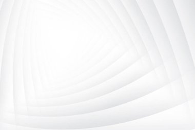 Soyut beyaz ve gri renkli, geometrik şekilli modern tasarım çizgili arka plan. Vektör illüstrasyonu.