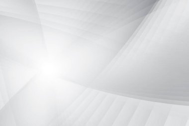 Soyut beyaz ve gri renkli, geometrik şekilli modern tasarım çizgili arka plan. Vektör illüstrasyonu.