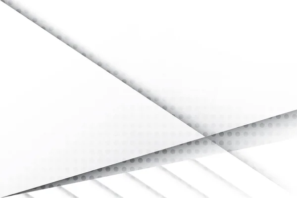 白色和灰色 现代设计条纹背景几何形状 矢量说明 — 图库矢量图片