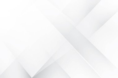 Soyut beyaz ve gri renkli, geometrik şekilli modern tasarım çizgili arka plan. Vektör illüstrasyonu.