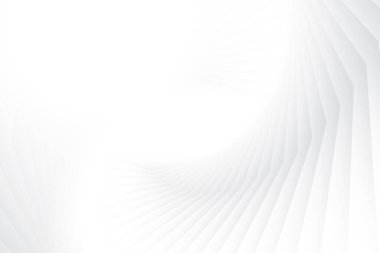 Soyut beyaz ve gri renkli, geometrik şekilli modern tasarım çizgili arka plan. Vektör illüstrasyonu.