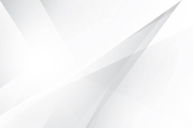 Soyut beyaz ve gri renkli, geometrik şekilli modern tasarım çizgili arka plan. Vektör illüstrasyonu.