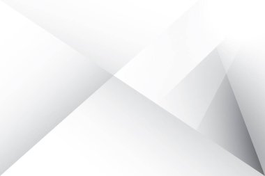 Soyut beyaz ve gri renkli, geometrik şekilli modern tasarım çizgili arka plan. Vektör illüstrasyonu.