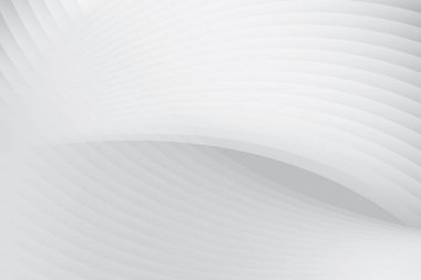 Soyut beyaz ve gri renkli, geometrik şekilli modern tasarım çizgili arka plan. Vektör illüstrasyonu.