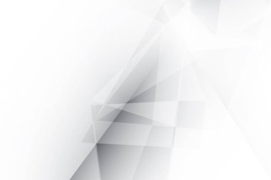 Soyut beyaz ve gri renkli, geometrik şekilli modern tasarım çizgili arka plan. Vektör illüstrasyonu.