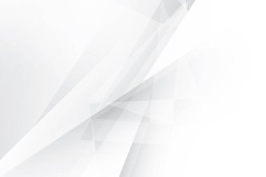 Soyut beyaz ve gri renkli, geometrik şekilli modern tasarım çizgili arka plan. Vektör illüstrasyonu.