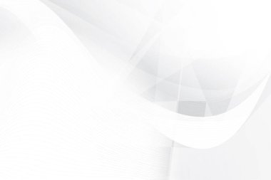 Soyut beyaz ve gri renkli, geometrik şekilli modern tasarım çizgili arka plan. Vektör illüstrasyonu.