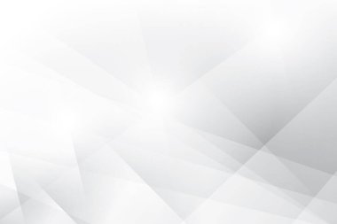 Soyut beyaz ve gri renkli, geometrik şekilli modern tasarım çizgili arka plan. Vektör illüstrasyonu.