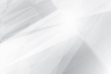 Soyut beyaz ve gri renkli, geometrik şekilli modern tasarım çizgili arka plan. Vektör illüstrasyonu.