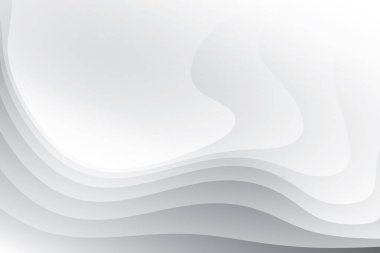 Soyut beyaz ve gri renkli, geometrik şekilli modern tasarım çizgili arka plan. Vektör illüstrasyonu.