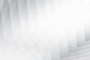 Soyut beyaz ve gri renkli, geometrik şekilli modern tasarım çizgili arka plan. Vektör illüstrasyonu.