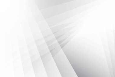 Soyut beyaz ve gri renkli, geometrik şekilli modern tasarım çizgili arka plan. Vektör illüstrasyonu.