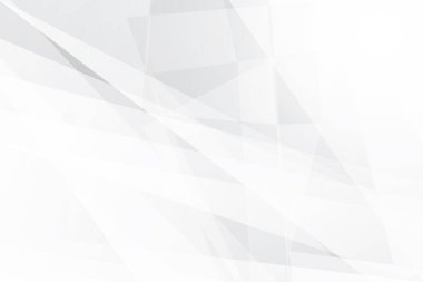 Soyut beyaz ve gri renkli, geometrik şekilli modern tasarım çizgili arka plan. Vektör illüstrasyonu.