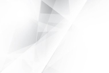 Soyut beyaz ve gri renkli, geometrik şekilli modern tasarım çizgili arka plan. Vektör illüstrasyonu.