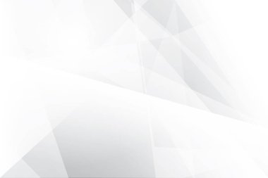 Soyut beyaz ve gri renkli, geometrik şekilli modern tasarım çizgili arka plan. Vektör illüstrasyonu.