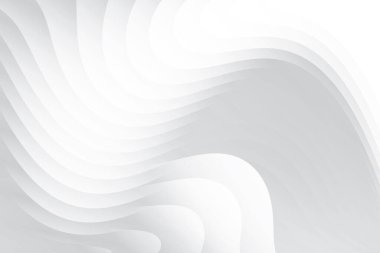 Soyut beyaz ve gri renkli, geometrik şekilli modern tasarım çizgili arka plan. Vektör illüstrasyonu.