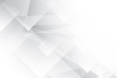 Soyut beyaz ve gri renkli, geometrik şekilli modern tasarım çizgili arka plan. Vektör illüstrasyonu.