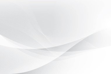 Soyut beyaz ve gri renkli, geometrik şekilli modern tasarım çizgili arka plan. Vektör illüstrasyonu.