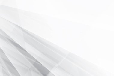 Soyut beyaz ve gri renkli, geometrik şekilli modern tasarım çizgili arka plan. Vektör illüstrasyonu.