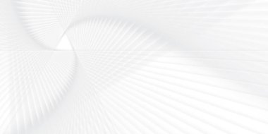 Soyut beyaz ve gri renkli, geometrik şekilli modern tasarım çizgili arka plan. Vektör illüstrasyonu.