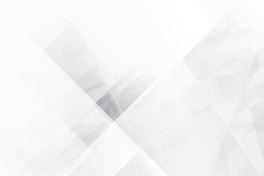 Soyut beyaz ve gri renkli, geometrik şekilli modern tasarım çizgili arka plan. Vektör illüstrasyonu.