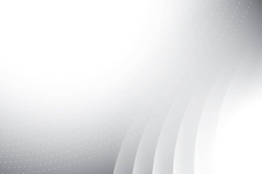 Soyut beyaz ve gri renkli, geometrik şekilli modern tasarım çizgili arka plan. Vektör illüstrasyonu.