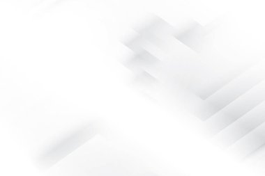 Soyut beyaz ve gri renkli, geometrik şekilli modern tasarım çizgili arka plan. Vektör illüstrasyonu.