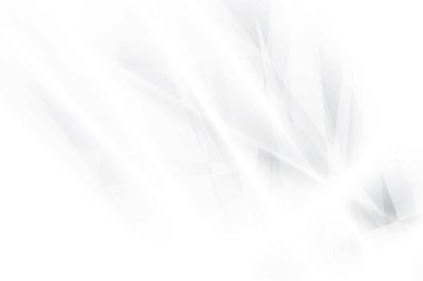 Soyut beyaz ve gri renkli, geometrik şekilli modern tasarım arka planı. Vektör illüstrasyonu.