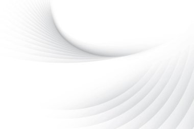 Soyut beyaz ve gri renkli, geometrik şekilli modern tasarım arka planı. Vektör illüstrasyonu.