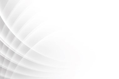 Soyut beyaz ve gri renkli, geometrik şekilli modern tasarım arka planı. Vektör illüstrasyonu.