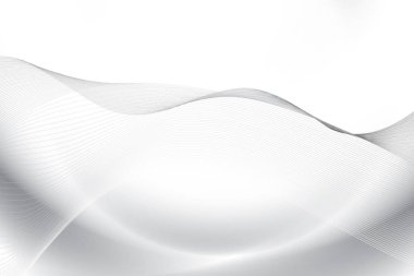 Soyut beyaz ve gri renkli, geometrik şekilli modern tasarım arka planı. Vektör illüstrasyonu.