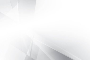 Soyut beyaz ve gri renkli, geometrik şekilli modern tasarım arka planı. Vektör illüstrasyonu.