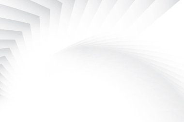 Soyut beyaz ve gri renk, modern tasarım çizgileri geometrik şekilli arka plan. Vektör illüstrasyonu.