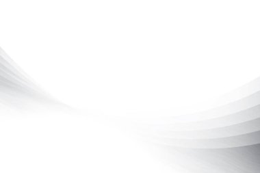 Soyut beyaz ve gri renkli, geometrik yuvarlak şekilli modern tasarım arka planı. Vektör illüstrasyonu.