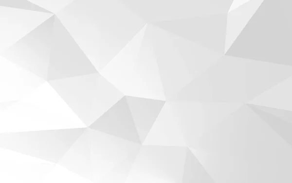 Soyut geometrik beyaz ve gri arkaplan, çokgen, düşük polyester desen. 3 Boyutlu resimleme.