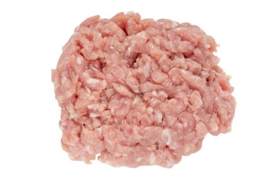 Çiğ kıyma, domuz eti, yemek için hazır.