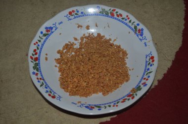 Seçici odak, ince yer fıstıklarının arka planı.